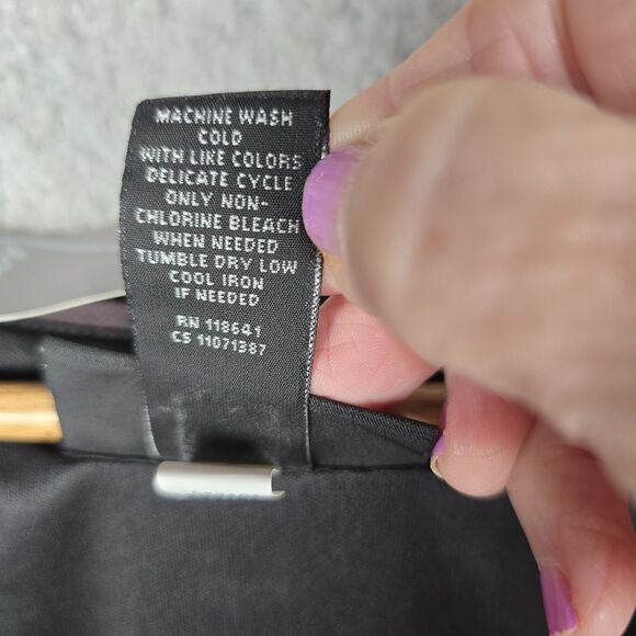 Lane Bryant Womens Top Blouse 14W Plus Ombre Stripe Overlap Split Back Flowy - Picture 7 of 12